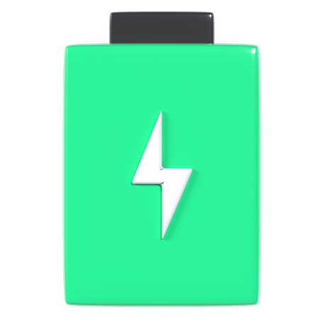 Battery charge  3D Illustration
