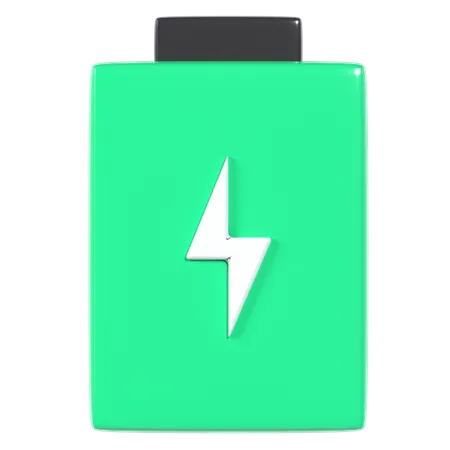 Battery charge  3D Illustration