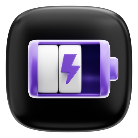 Battery Charging  3D Icon