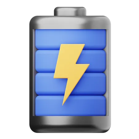 Battery Charging  3D Icon