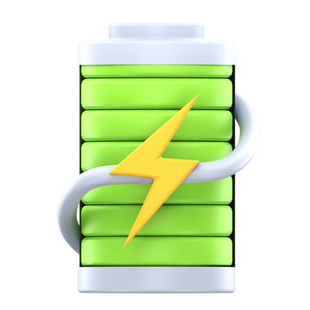 Battery Charging  3D Icon