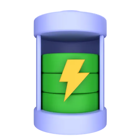 Battery Charging  3D Icon