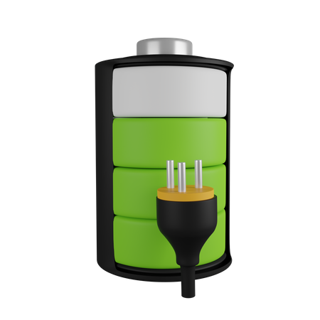 Battery Charging  3D Icon