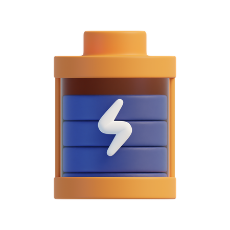 Battery Charging  3D Icon