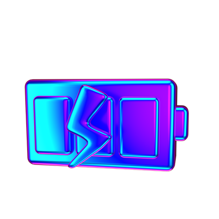 Battery Charging  3D Icon