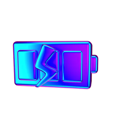 Battery Charging  3D Icon