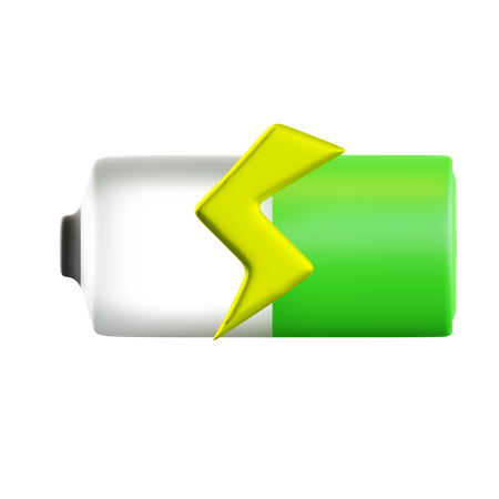 Battery Charging  3D Icon