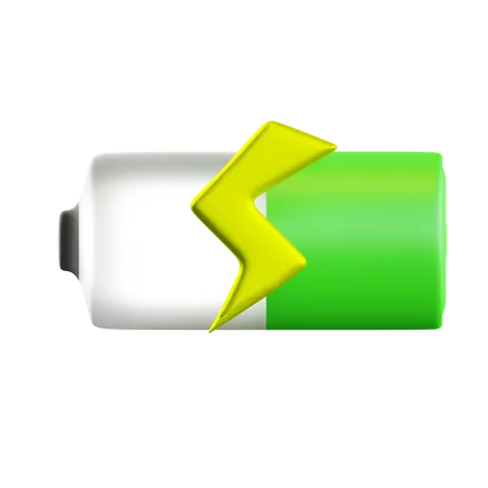 Battery Charging  3D Icon