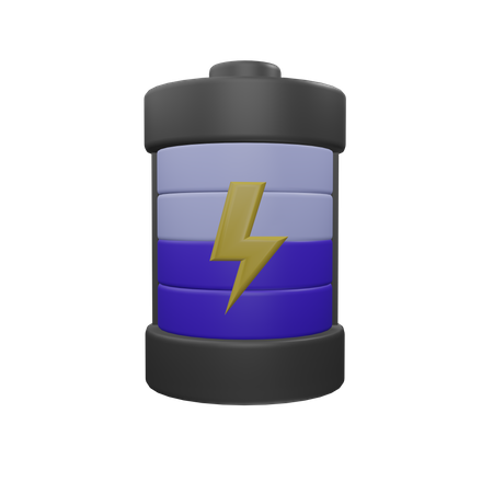 Battery Charging  3D Icon