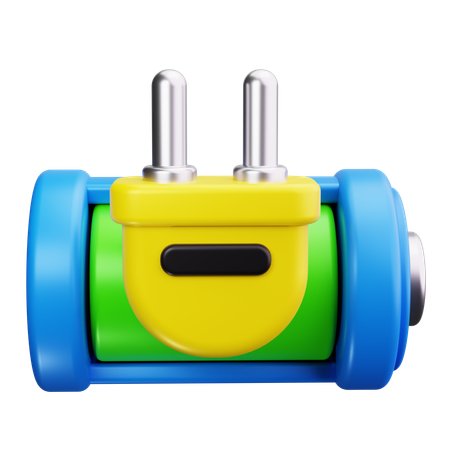 Battery Charging  3D Icon