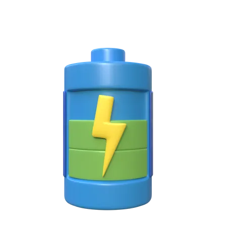 Battery Charging  3D Icon