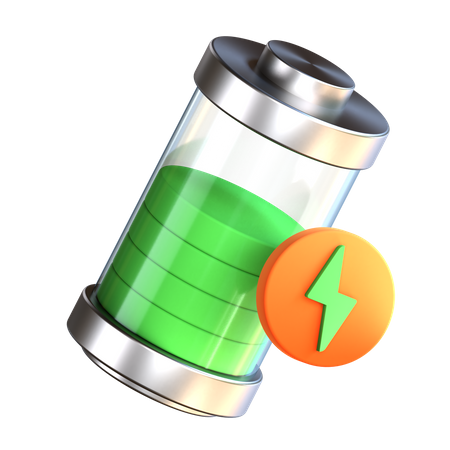 Battery Charging  3D Icon