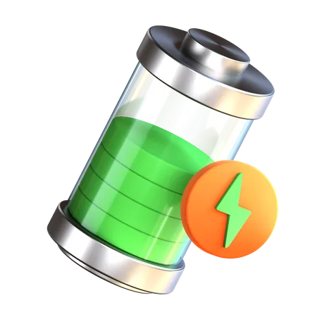 Battery Charging  3D Icon