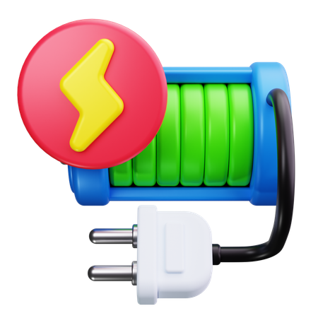 Battery Charging  3D Icon