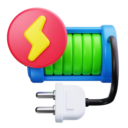 Battery Charging  3D Icon