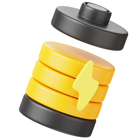 Battery Charging  3D Icon