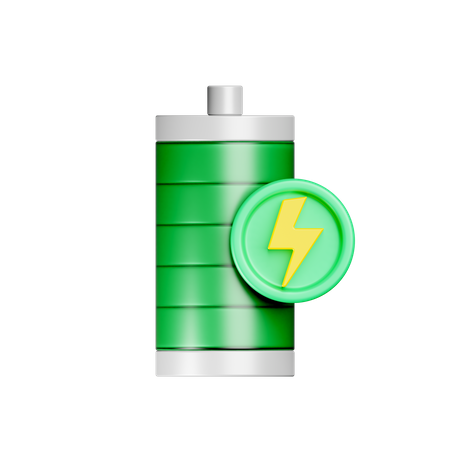 Battery Charging  3D Icon