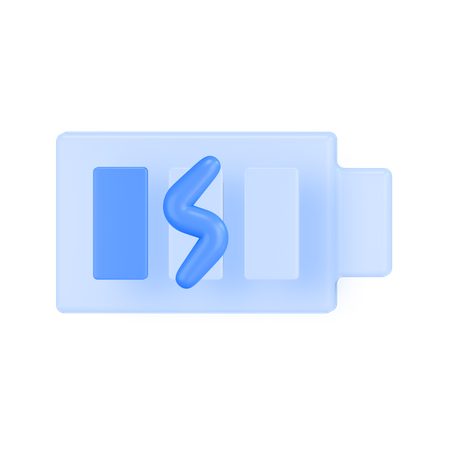 Battery Charging  3D Icon