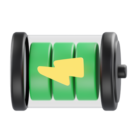 Battery Charging  3D Icon