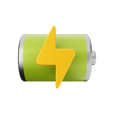 Battery Charging  3D Illustration