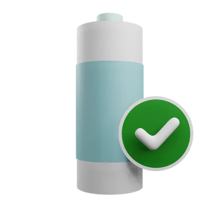 Battery Checked  3D Icon