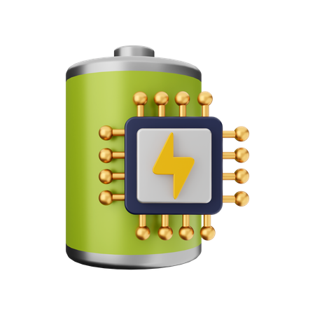 Battery Core  3D Illustration