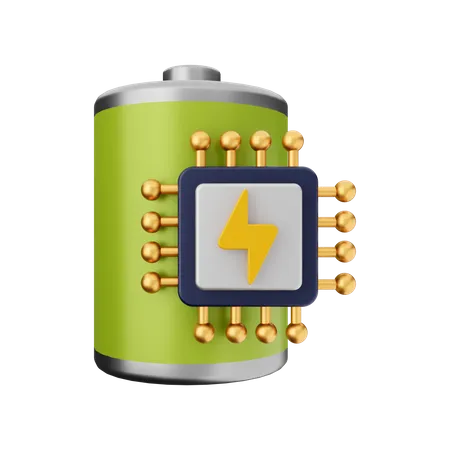 Battery Core  3D Illustration