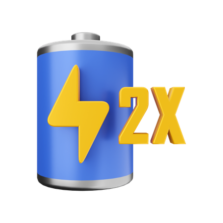 Battery Fastest Charge  3D Illustration