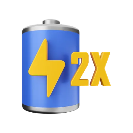 Battery Fastest Charge  3D Illustration