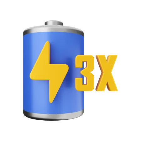 Battery Fastest Charge  3D Illustration