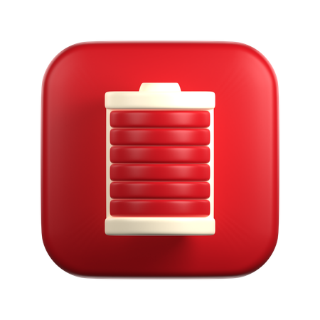 Battery Full  3D Icon