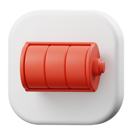 Battery Full  3D Icon