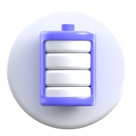 Battery Level Indicator  3D Icon