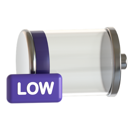 Battery Low  3D Icon