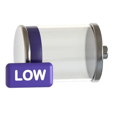 Battery Low  3D Icon