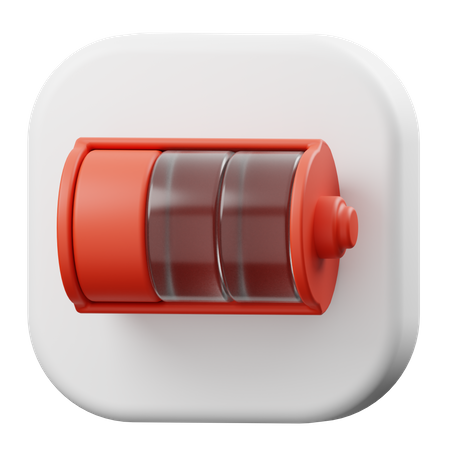 Battery Low  3D Icon