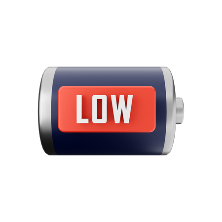 Battery Low  3D Icon