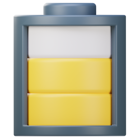 Battery Medium  3D Icon