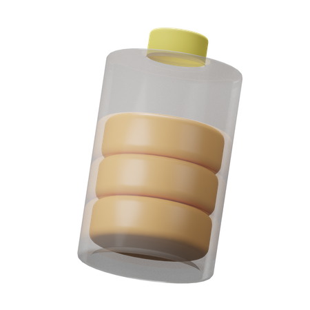 Battery Medium  3D Icon