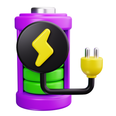 Battery Recharge  3D Icon