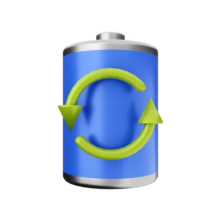 Battery Recovery  3D Illustration