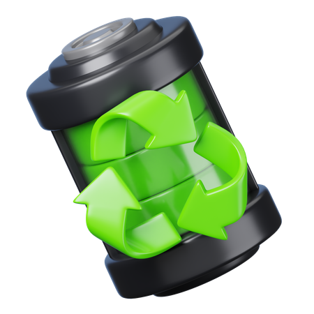 Battery Recycle  3D Icon
