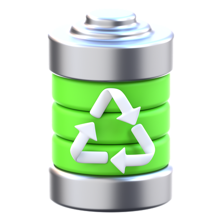 Battery Recycle  3D Icon