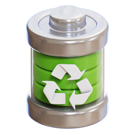 Battery Recycle  3D Icon