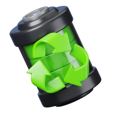 Battery Recycle  3D Icon