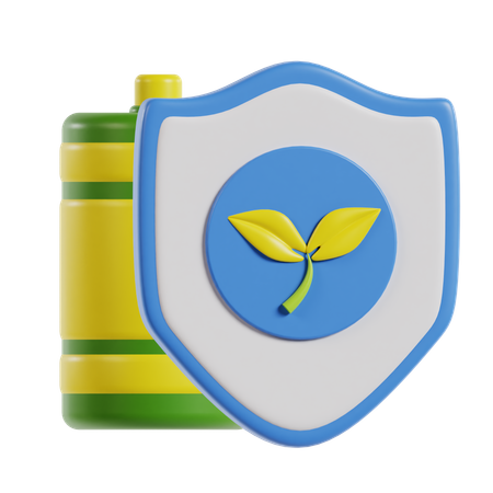 Battery Security  3D Icon