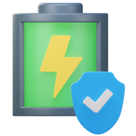 Battery Shield  3D Icon