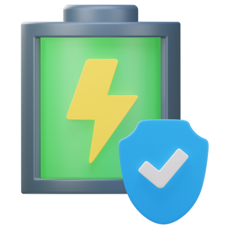Battery Shield  3D Icon