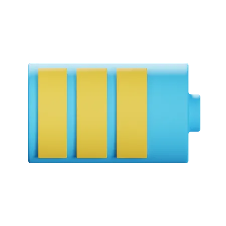 Battery status  3D Illustration