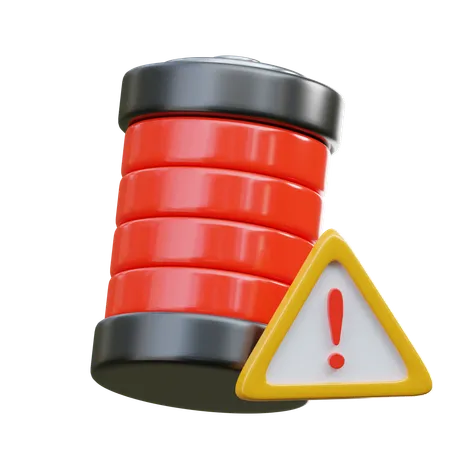 Battery Warning  3D Icon